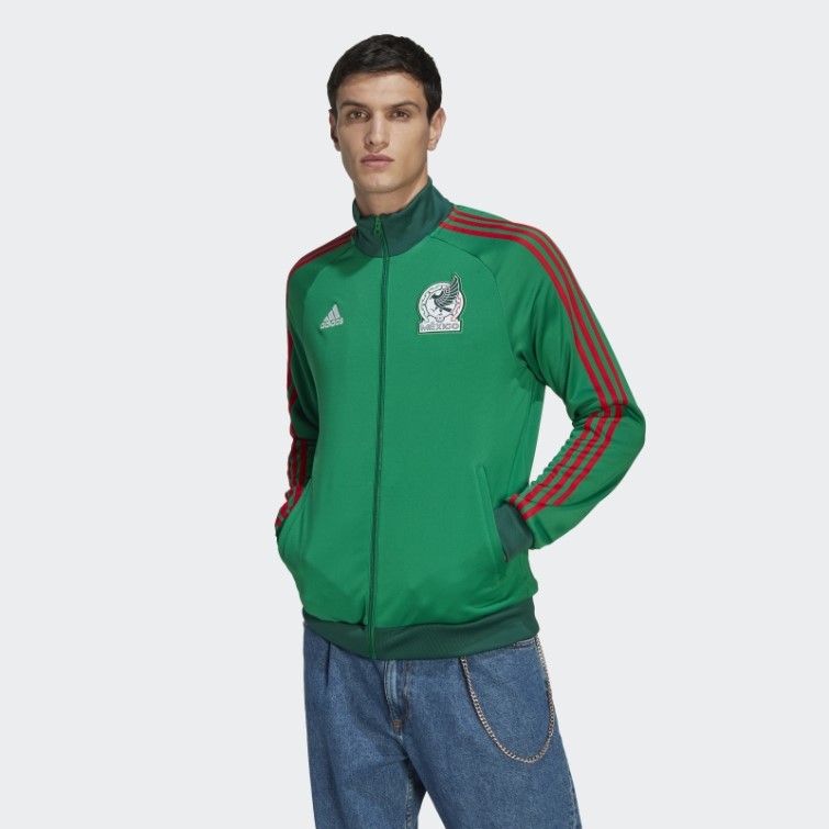 Haut De Survêtement Mexico 3-stripes Adidas Vert