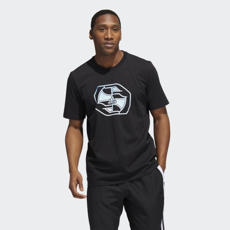 Hoops Badge Of Sport T-shirt Graphique Adidas Noir
