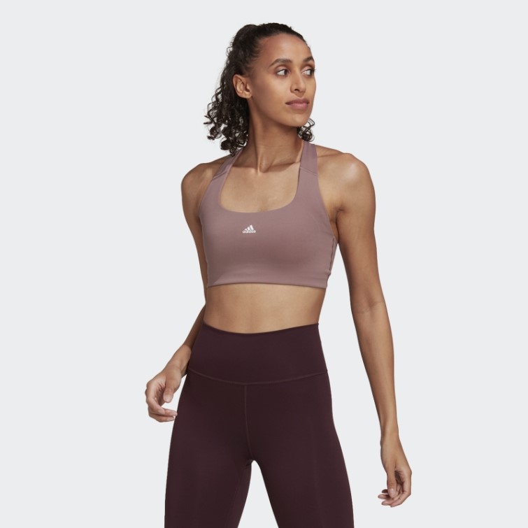 Soutien-gorge à Maintien Moyen Adidas Powerimpact Training Violet