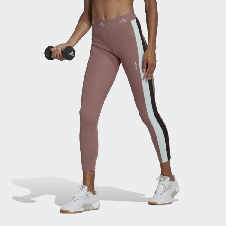 Legging Adidas Hyperglam Training Techfit 7/8 Violet