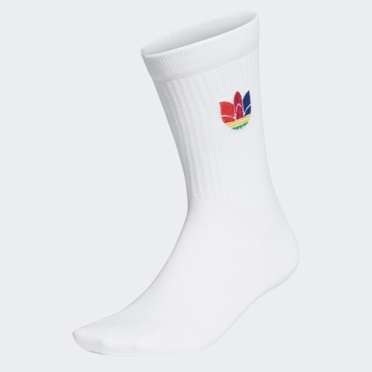 Chaussettes Mi-mollet Adidas 3d Trèfle Blanches