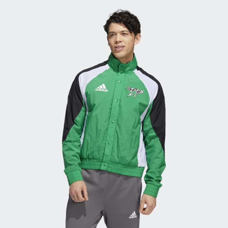 Adidas Veste Rétro Revers étoiles Vert Moyen