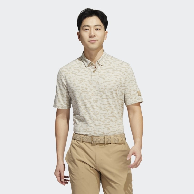 Adidas Polo à Imprimé Camouflage En Chanvre