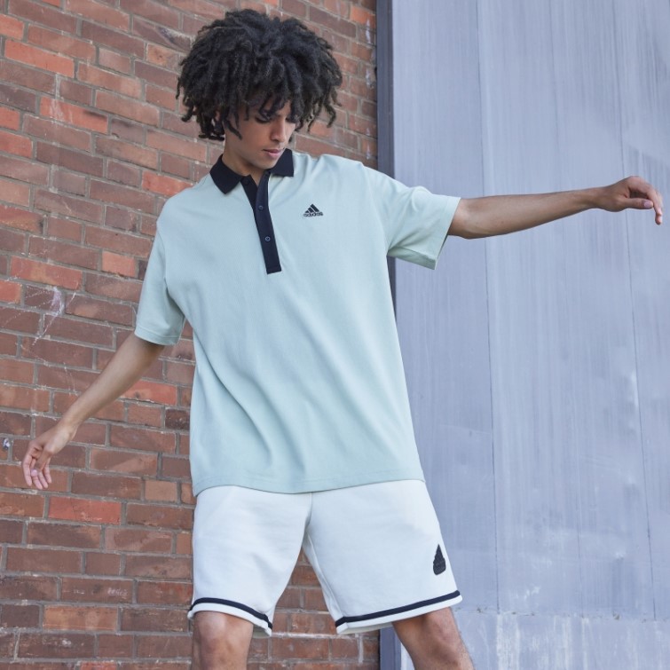 Polo Piqué Vert Adidas