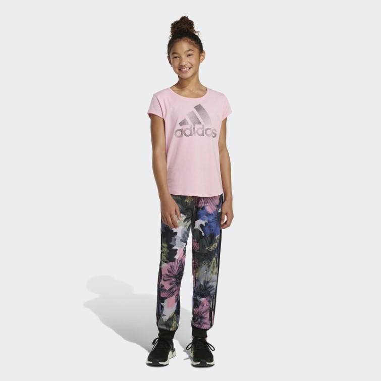 Adidas Pantalon De Jogging En Tricot à 3 Bandes Imprimé Allover Noir
