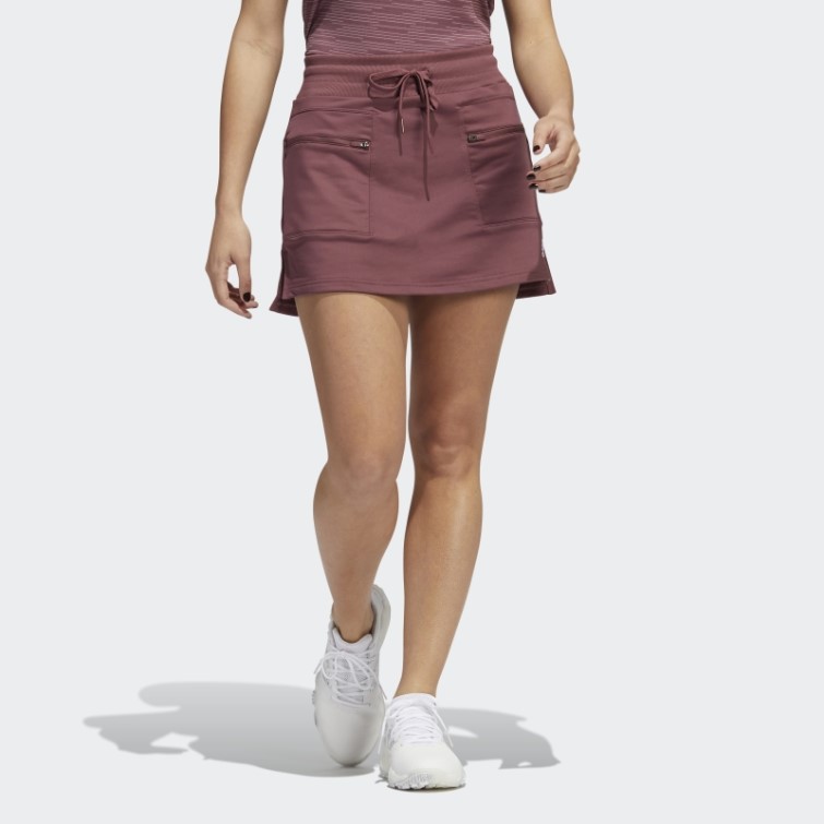 Jupe De Golf En Maille Chaîne Bordeaux Adidas