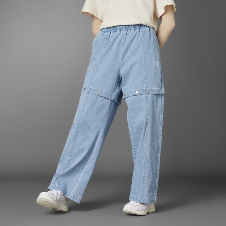 Adidas Pantalon De Survêtement En Denim Toujours Original Délavé Bleu Dnm