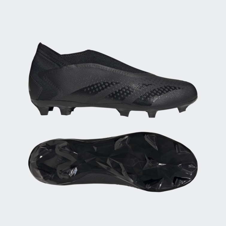 Adidas Predator Precision.3 Bottes Sans Lacets Pour Sol Ferme Noir