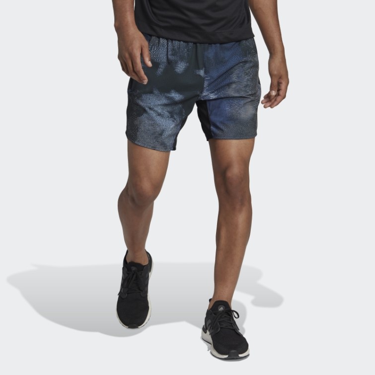 Adidas D4t Hiit Allover Print Short D'entraînement Noir Fashion