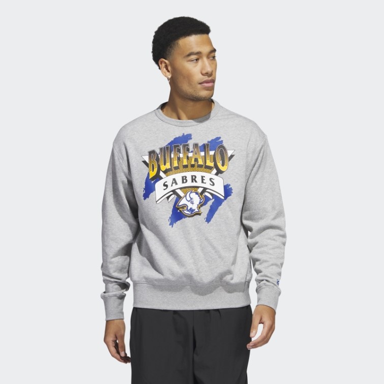 Sweat Sabres Vintage Crew Gris Moyen Adidas