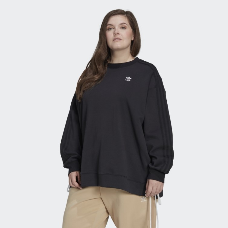 Sweat Ras Du Cou à Lacets Always Original (taille Plus) Noir Adidas