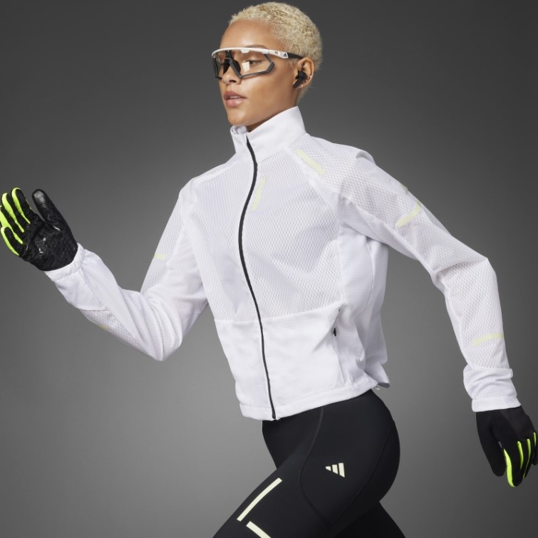 Reflect At Night X-city Cold.rdy Running Cover-up Blanc Adidas
