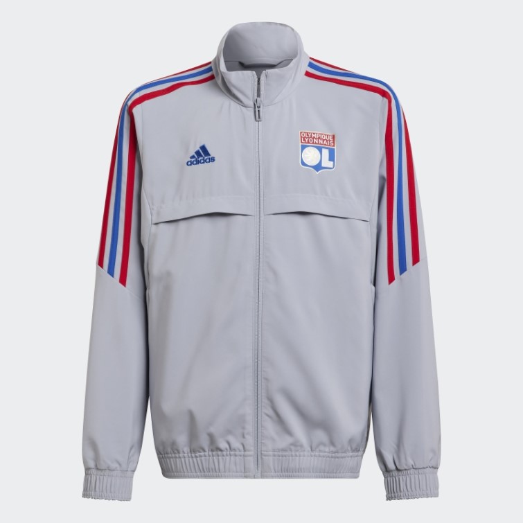 Argent Olympique Lyonnais Tiro 21 Formation Présentation Survêtement Adidas