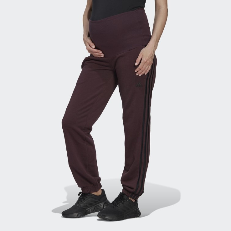 Pantalon Adidas Maroon Essentials Cotton 3-stripes (maternité)