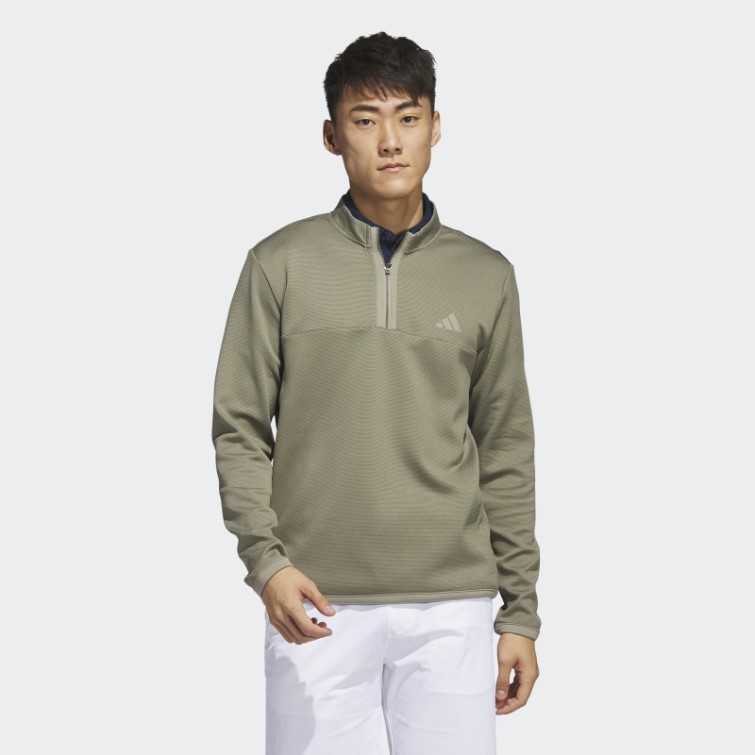 Pull De Golf Olive Microdot 1/4-zip Adidas