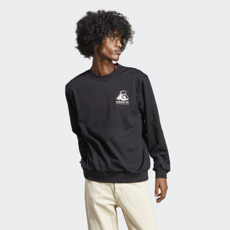 Sweat Adidas Aventure Hiver Crewneck Noir