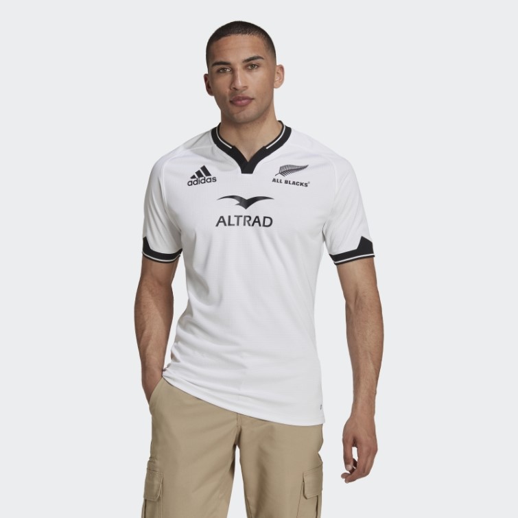 Adidas Maillot All Blacks Rugby Replica Extérieur Blanc
