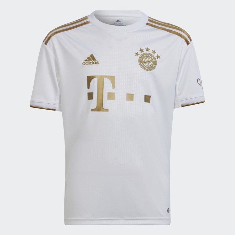 Maillot Adidas Fc Bayern 22/23 Extérieur Blanc