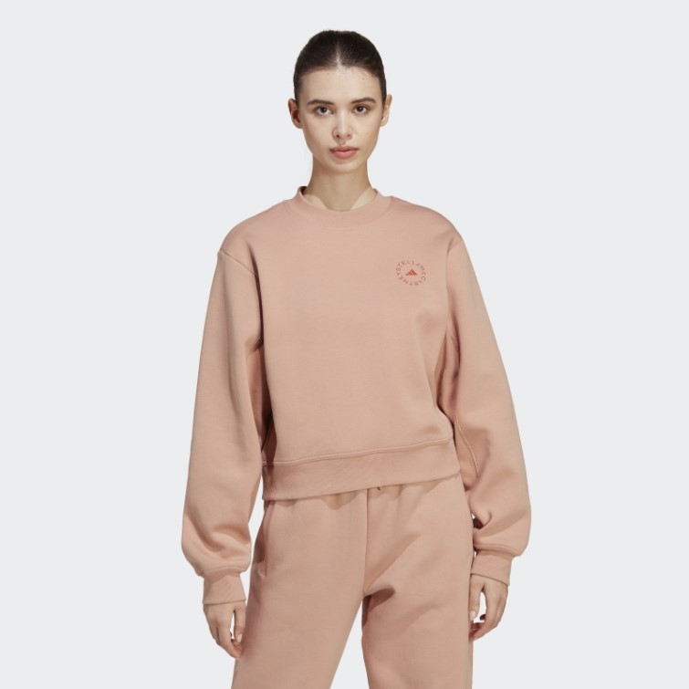 Adidas By Stella Mccartney Sweat Sportswear Amande Douce Chaud
