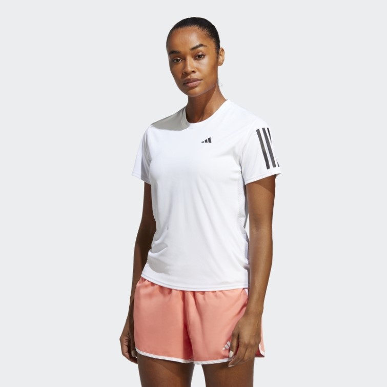 Adidas Possède Le T-shirt De Course Blanc