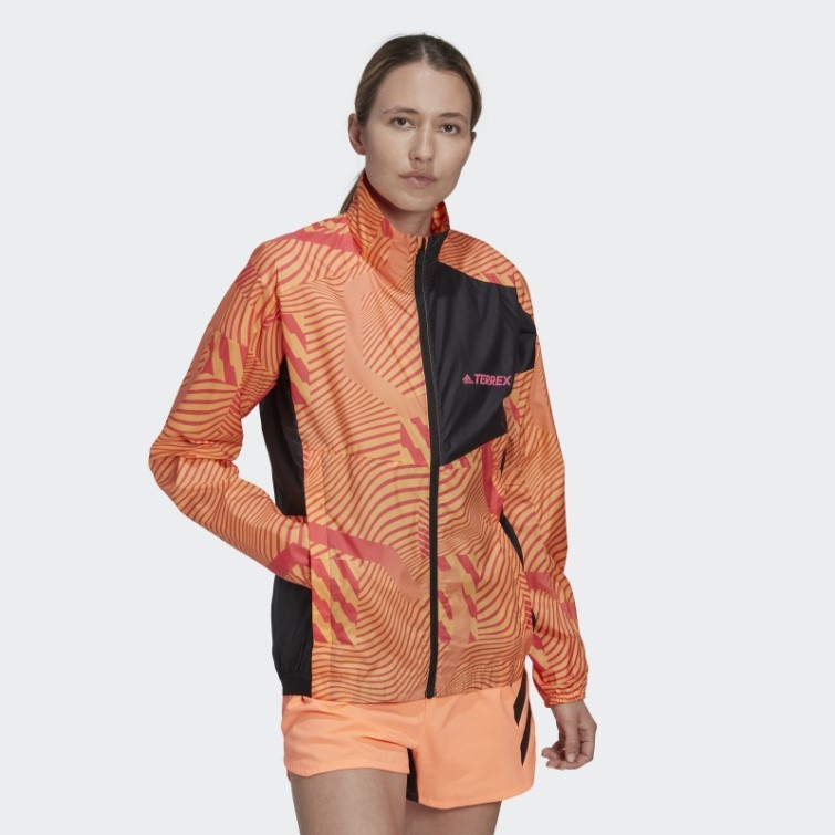 Lilas Terrex Trail Running Bca Coupe-vent Imprimé Adidas