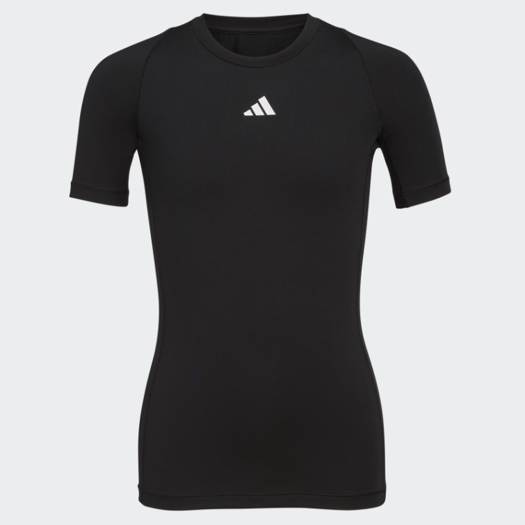 Top Techfit Manches Courtes Noir Adidas