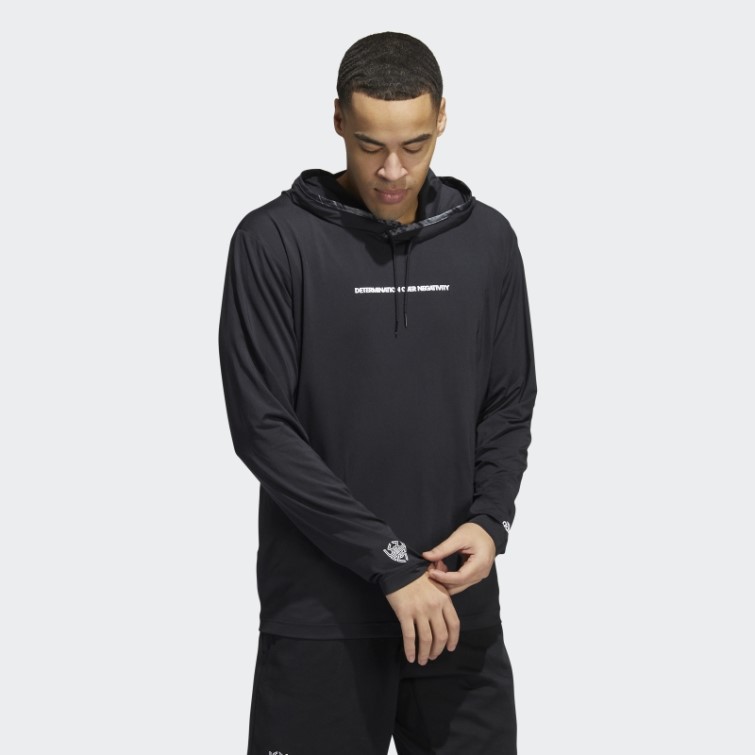 Donovan Mitchell Sweat à Capuche Noir Adidas