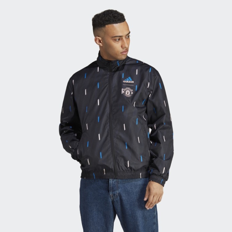 Veste Réversible Manchester United Anthem Noir Adidas