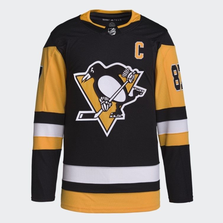 Adidas Noir Pingouins Crosby Domicile Authentique Maillot