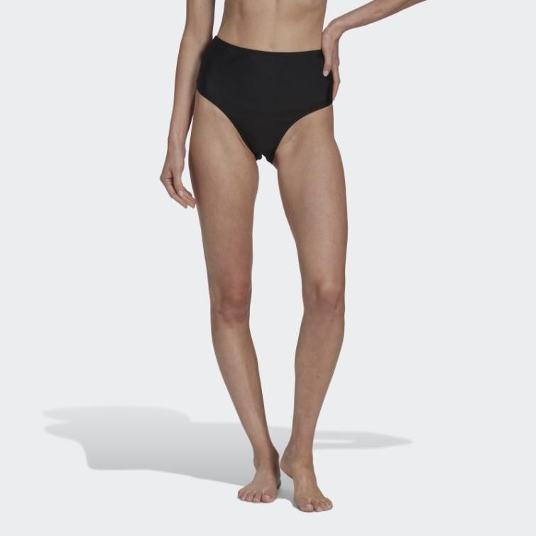 Bas De Bikini Taille Haute Noir Adidas