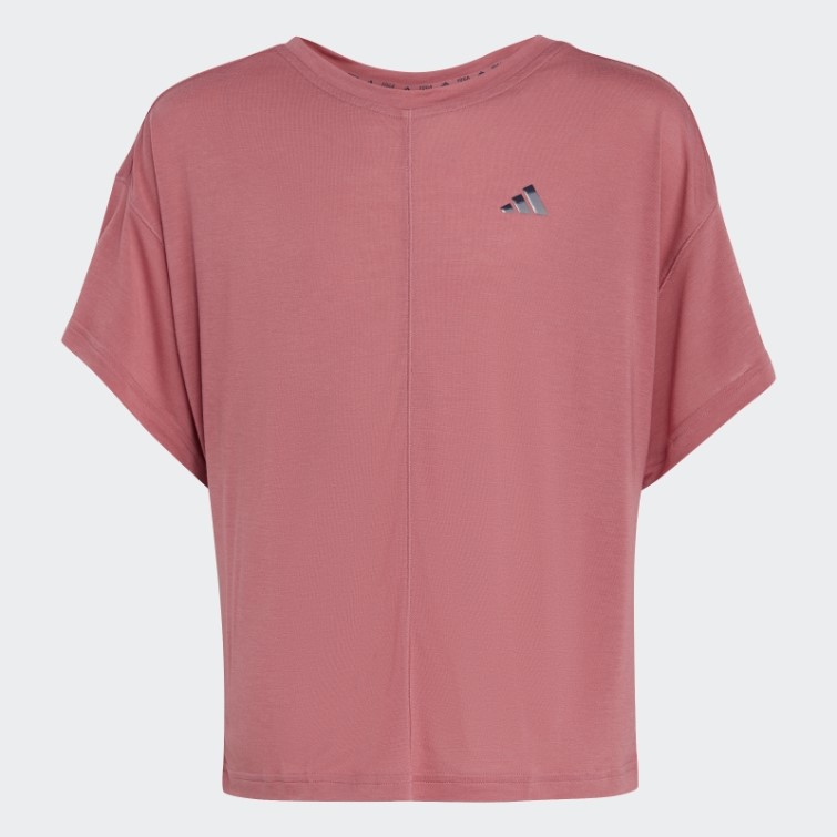 Adidas Yoga Aeroready Lâche T-shirt Rose