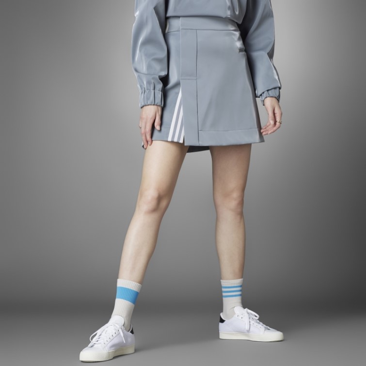 Jupe Haute Brillance Version Bleue Adidas Gris