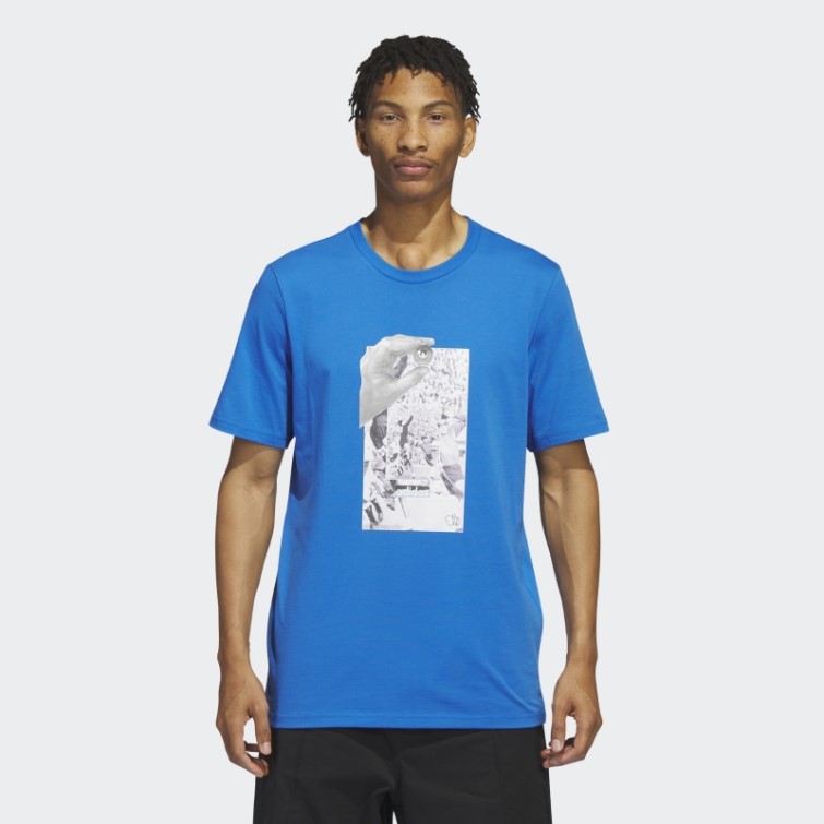 Adidas Dill Collage T-shirt Oiseau Bleu