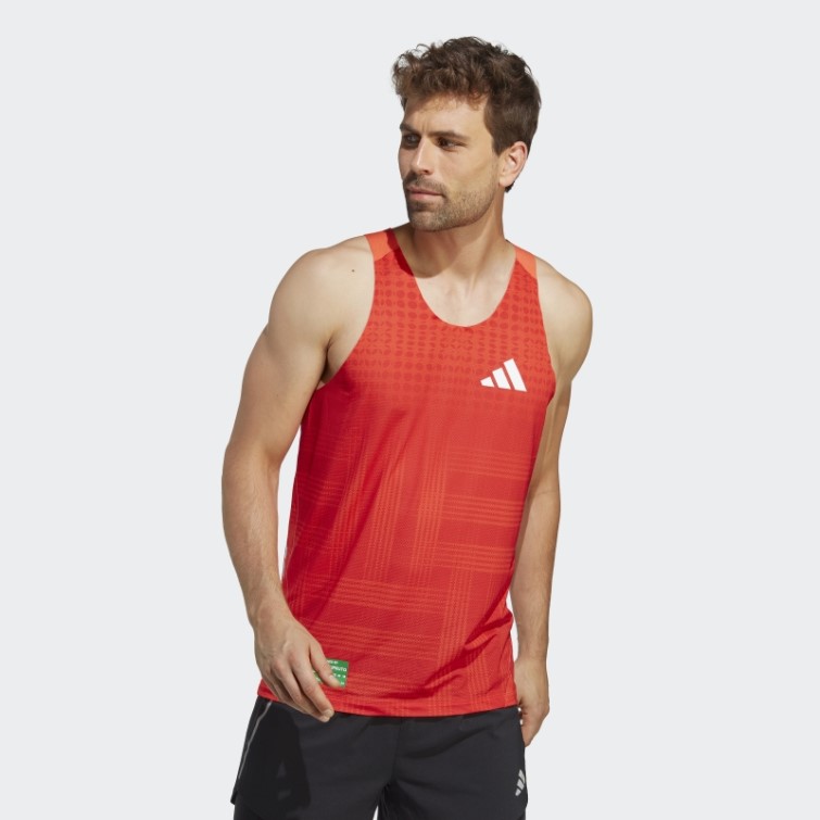 Adidas Orange Adizero Rhonex Kipruto Signature Débardeur
