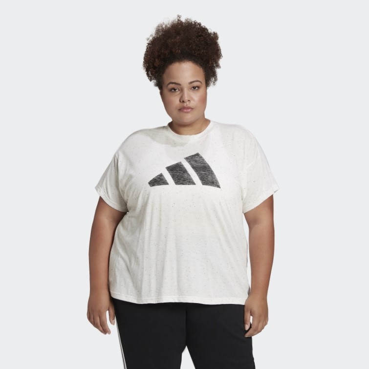 T-shirt Adidas Future Icons Winners 3.0 (grande Taille) Blanc Chiné