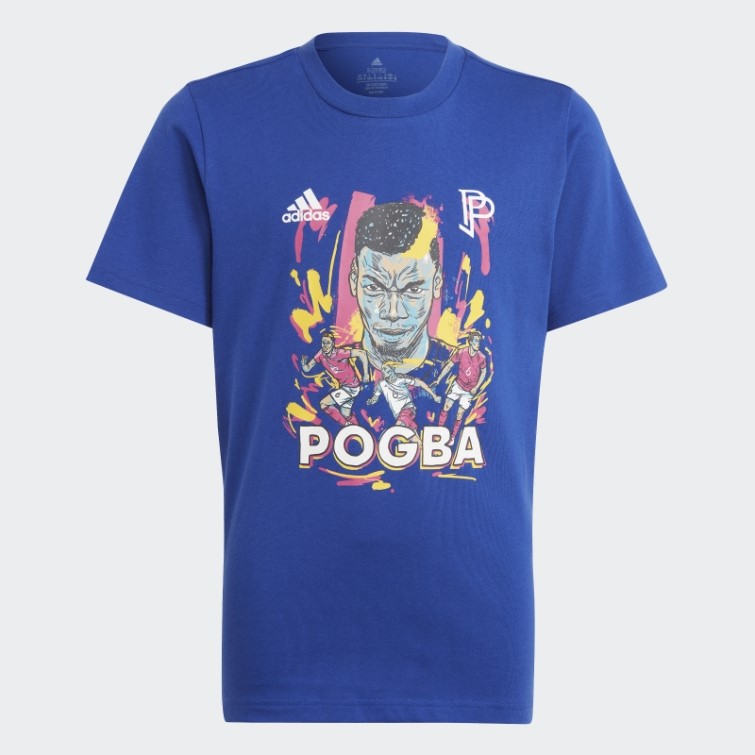 Adidas Pogba T-shirt Graphique Bleu