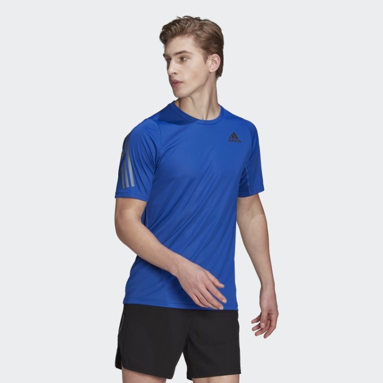 Tee Shirt Run Icon Bleu Royal Adidas
