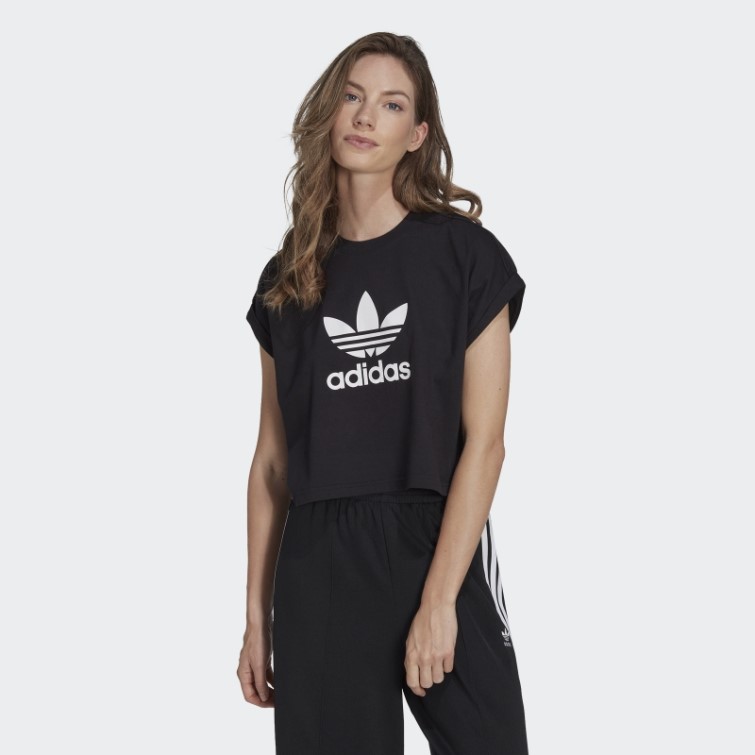 Adicolor Classics T-shirt Court Trèfle Noir Adidas