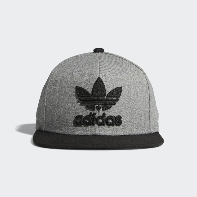 Casquette Snapback Adidas Trefoil Chain Gris Moyen