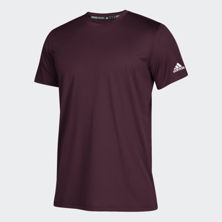T-shirt Adidas Clima Tech Bordeaux