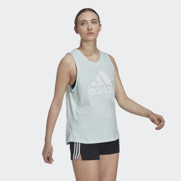 Débardeur Gros Logo Essentials Bleu Adidas