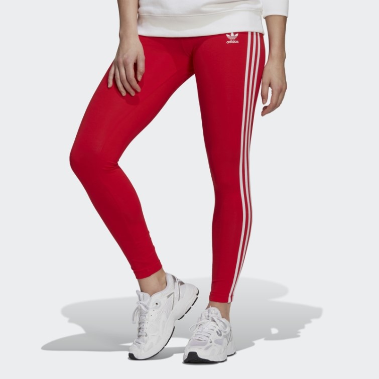 Collant Adidas Adicolor Classics 3 Bandes Rouge