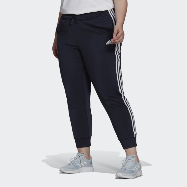 Encre Pantalon De Survêtement Adidas Essentials Warm-up Slim Fuselé à 3 Bandes (taille Plus)