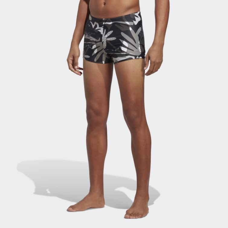 Boxer De Bain Graphique Floral Noir Adidas