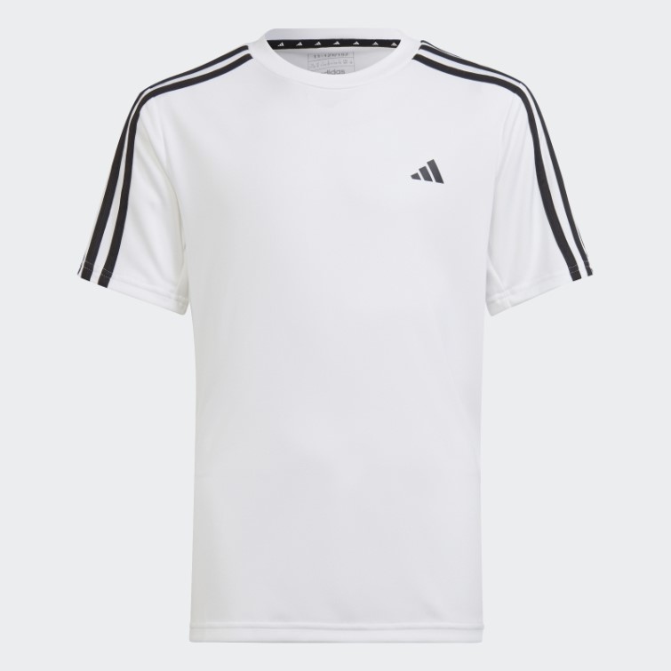 Adidas Train Essentials Aeroready T-shirt Regular Fit Blanc à 3 Bandes