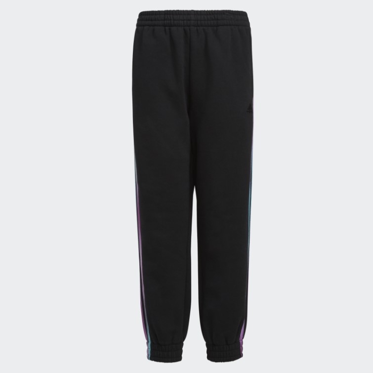 Adidas Pantalon De Jogging En Molleton à Rayures Imprimées Allover Noir