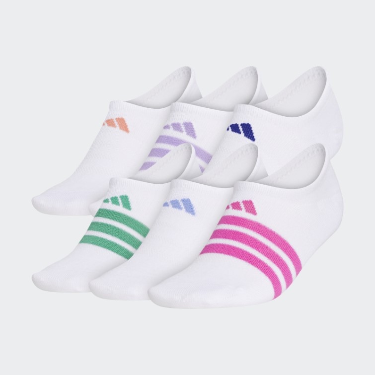 Adidas Superlite Super-no-show Chaussettes 6 Paires Pop Violet Mel Fashion