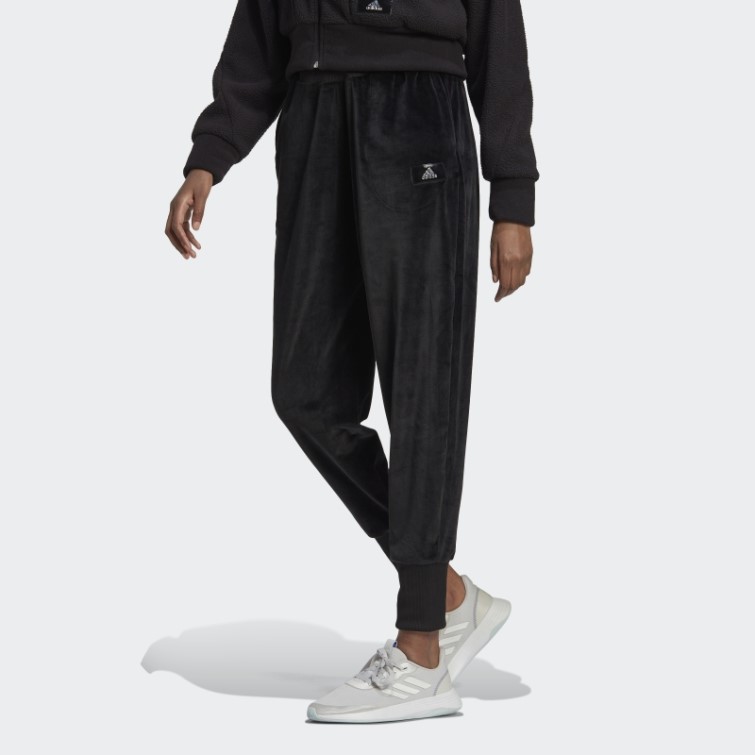 Adidas Pantalon De Jogging En Velours Cosy Holidayz Noir
