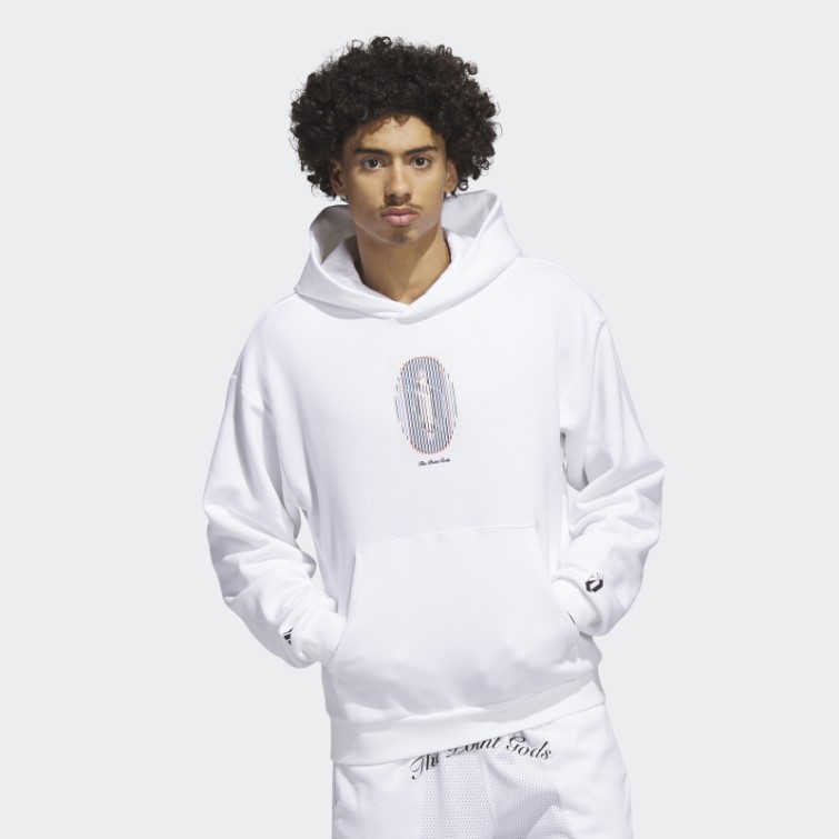 Adidas Dame Pg Sweat à Capuche Blanc