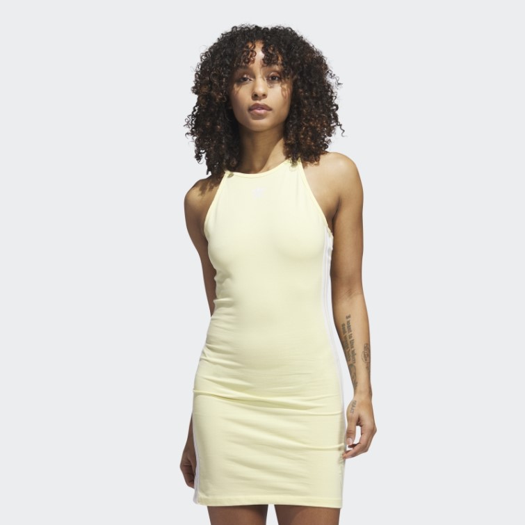 Adicolor Classics Robe D'été Moulante Jaune Adidas